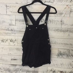 Brandy Melville Navy Blue Short Overalls